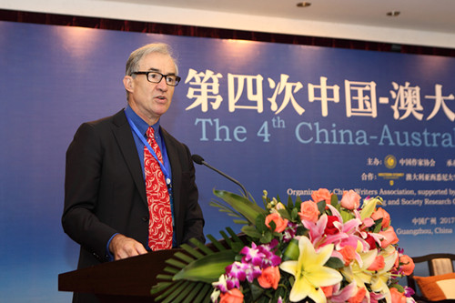 西悉尼大學人文藝術傳播學院院長彼得?郝金斯致辭 得 攝影-陳忠毅 (9)_副本.jpg